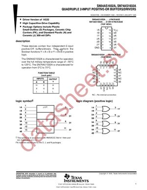 SN74AS1032ADRE4 datasheet  